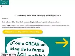 Sites similar to creandoblog.com