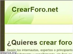 Sites similar to crearforo.net