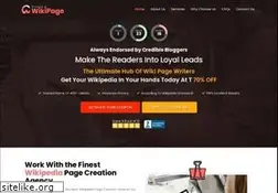 Sites similar to createwikipage.com