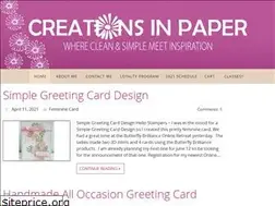 Sites similar to creationsinpaper.com