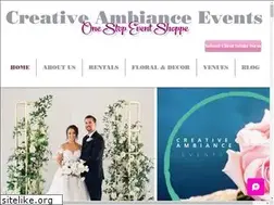 Sites similar to creativeambianceevents.com