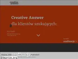 Sites similar to creativeanswer.pl