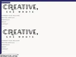 Sites similar to creativeshewrote.com