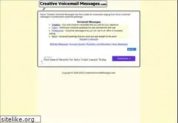 Sites similar to creativevoicemailmessages.com