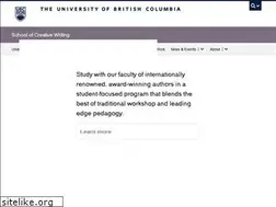 Sites similar to creativewriting.ubc.ca