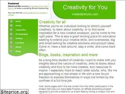 Sites similar to creativityforyou.com