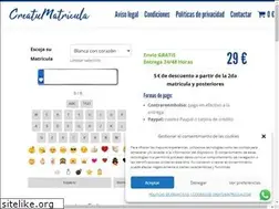 Sites similar to creatumatricula.com
