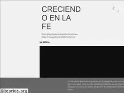 Sites similar to creciendoenuestrafe.blogspot.com