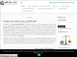 Sites similar to credit-sans-justificatif.info
