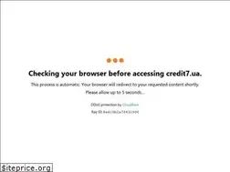 Sites similar to credit7.ua