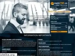Sites similar to credit700.ca
