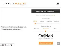 Sites similar to creditmatik.ca