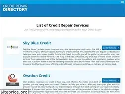 Sites similar to creditrepairdirectory.org