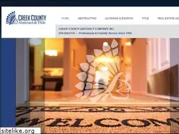 Sites similar to creekcountyabstract.com