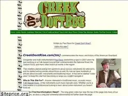 Sites similar to creekdontrise.com