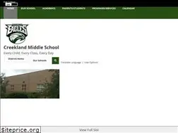 Sites similar to creeklandmiddle.org