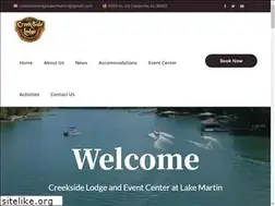Sites similar to creeksidelodgelakemartin.com