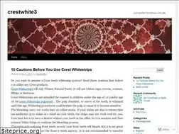 Sites similar to crestwhite3.wordpress.com