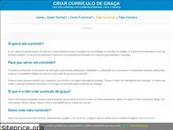 Sites similar to criarcurriculodegraca.com.br