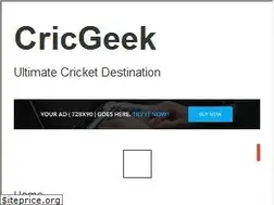 Sites similar to cricgeek.com