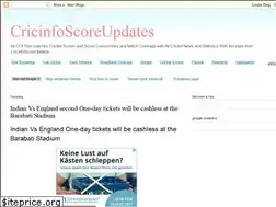 Sites similar to cricinfoscoreupdates.blogspot.com