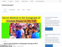 Sites similar to cricketadasport.com