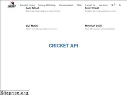 Sites similar to cricketapisports.com