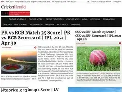 Sites similar to cricketherald.com