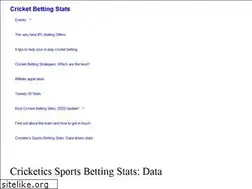 Sites similar to cricketics.in