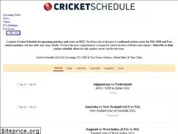 Sites similar to cricketschedule.com