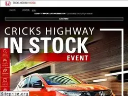 Sites similar to crickshighwayhonda.com.au