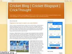 Sites similar to crickthought.blogspot.com