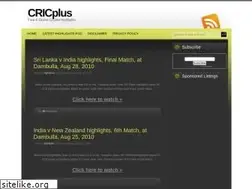 Sites similar to cricplus.blogspot.com
