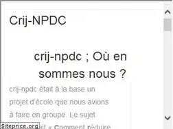 Sites similar to crij-npdc.fr