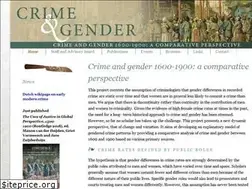 Sites similar to crimeandgender.nl