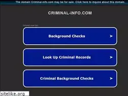 Sites similar to criminal-info.com