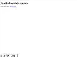 Sites similar to criminal-records-usa.com