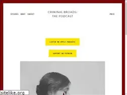 Sites similar to criminalbroads.com