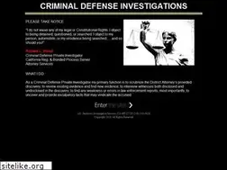 Sites similar to criminaldefenseinvestigations.com