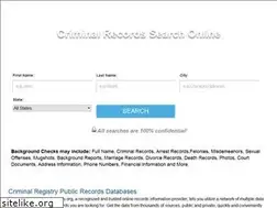 Sites similar to criminalregistry.org