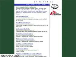 Sites similar to criminel.ca