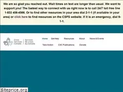 Sites similar to crisisservicescanada.ca