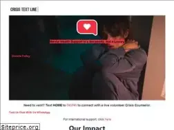 Sites similar to crisistextline.org