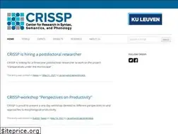 Sites similar to crissp.be