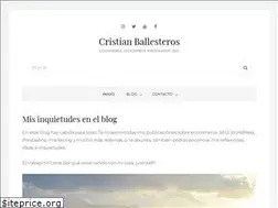 Sites similar to cristianballesteros.com