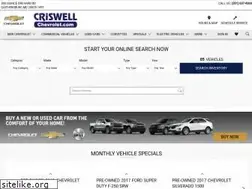 Sites similar to criswellchevrolet.com