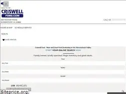 Sites similar to criswellford.com
