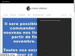 Sites similar to criteres-editions.com