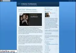 Sites similar to criterionconfessions.com