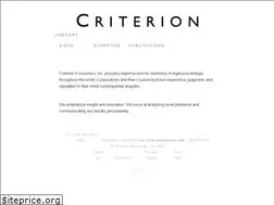 Sites similar to criterioneconomics.com